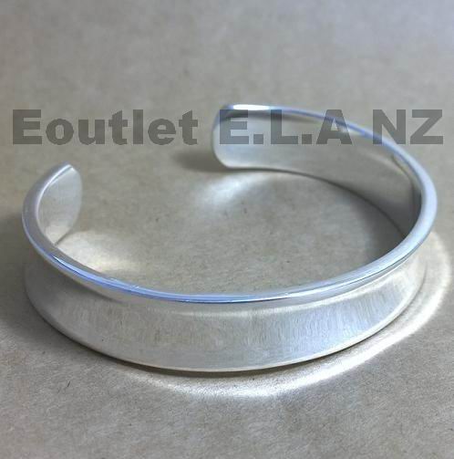 SEXY 12MM WIDE SILVER CUFF BANGLE